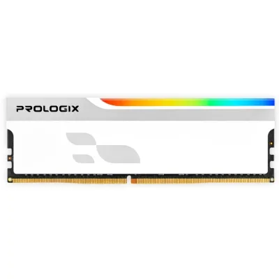 Модуль пам’яті для комп’ютера DDR4 16GB 3200 MHz Onyx White RGB Prologix (PRO16GB3200YWR4)