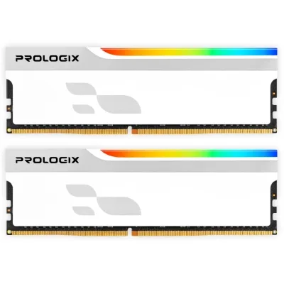 Модуль пам’яті для комп’ютера DDR4 32GB (2x16GB) 3200 MHz Onyx White RGB Prologix (PRO32GB3200YWR4K)