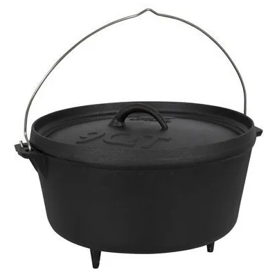 Котел туристичний Bo-Camp Dutch Oven Cast Iron 31 cm / 7.1 L Black (2122415) (DAS303291)
