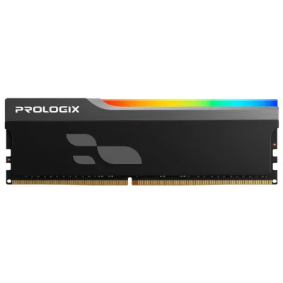 Модуль пам’яті для комп’ютера DDR4 8GB 3600 MHz Onyx Black RGB Prologix (PRO8GB3600YBR4)
