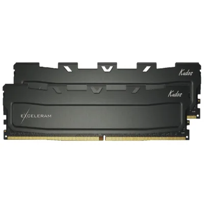 Модуль пам’яті для комп’ютера DDR4 32GB (2x16GB) 3200 MHz Black Kudos eXceleram (EKBLACK4323222XD)