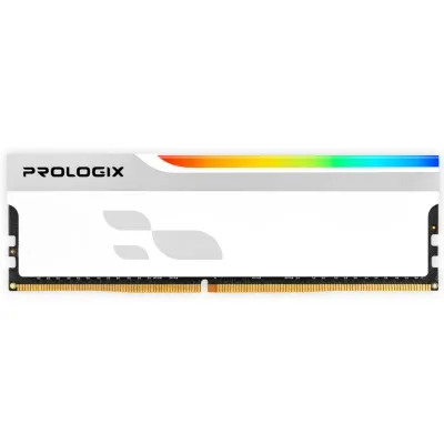 Модуль пам’яті для комп’ютера DDR5 16GB 6000 MHz Onyx White RGB Prologix (PRO16GB6000YWR5)
