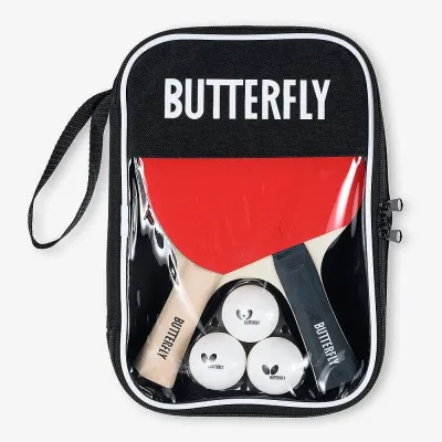 Комплект для настільного тенісу Butterfly Racket Set Easy 2 Bats 3 Balls (6257623202) (932197)