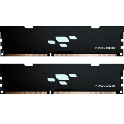 Модуль пам’яті для комп’ютера DDR4 16GB (2x8GB) 3200 MHz Black Prologix (PRO16GB3200B4K)