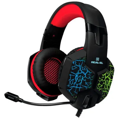 Навушники REAL-EL GDX-7750 Black/Red (EL124100048)