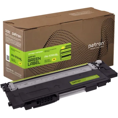 Тонер-картридж Patron HP 117A (W2072A) yellow Green Label (PN-117AYGL)