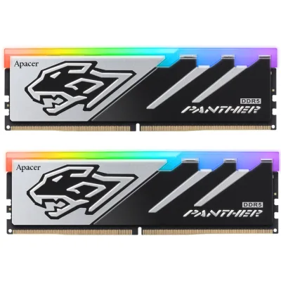 Модуль пам’яті для комп’ютера DDR5 32GB (2x16GB) 6000 MHz Panther RGB Apacer (AH5U32G60C6229BAA-2)